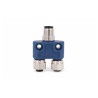 Connecteur mâle Junction box and adapter, 10 pol., codage A IP67, 4A, non-blindé